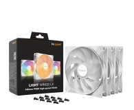 BE QUIET! Light Wings LX 140mm High-speed PWM White TriplePack 3x140mm - 1287577 - zdjęcie 3